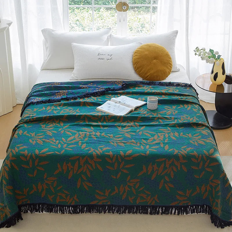 Summer Cotton Blanket and Throws Home Decoration Nap Blanket Bedspread on the Bed Cooling Quilt Large Bed Cover Boho Sofa Towel