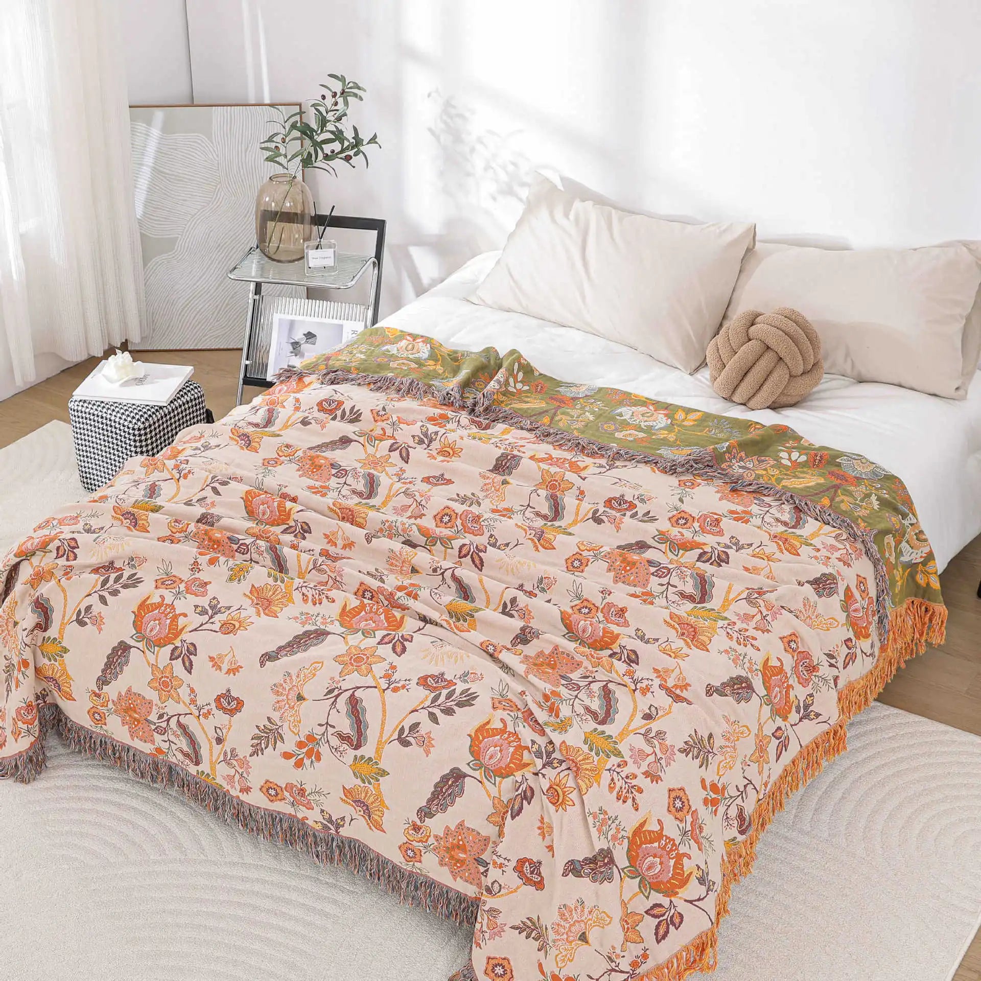 Summer Cotton Blanket and Throws Home Decoration Nap Blanket Bedspread on the Bed Cooling Quilt Large Bed Cover Boho Sofa Towel