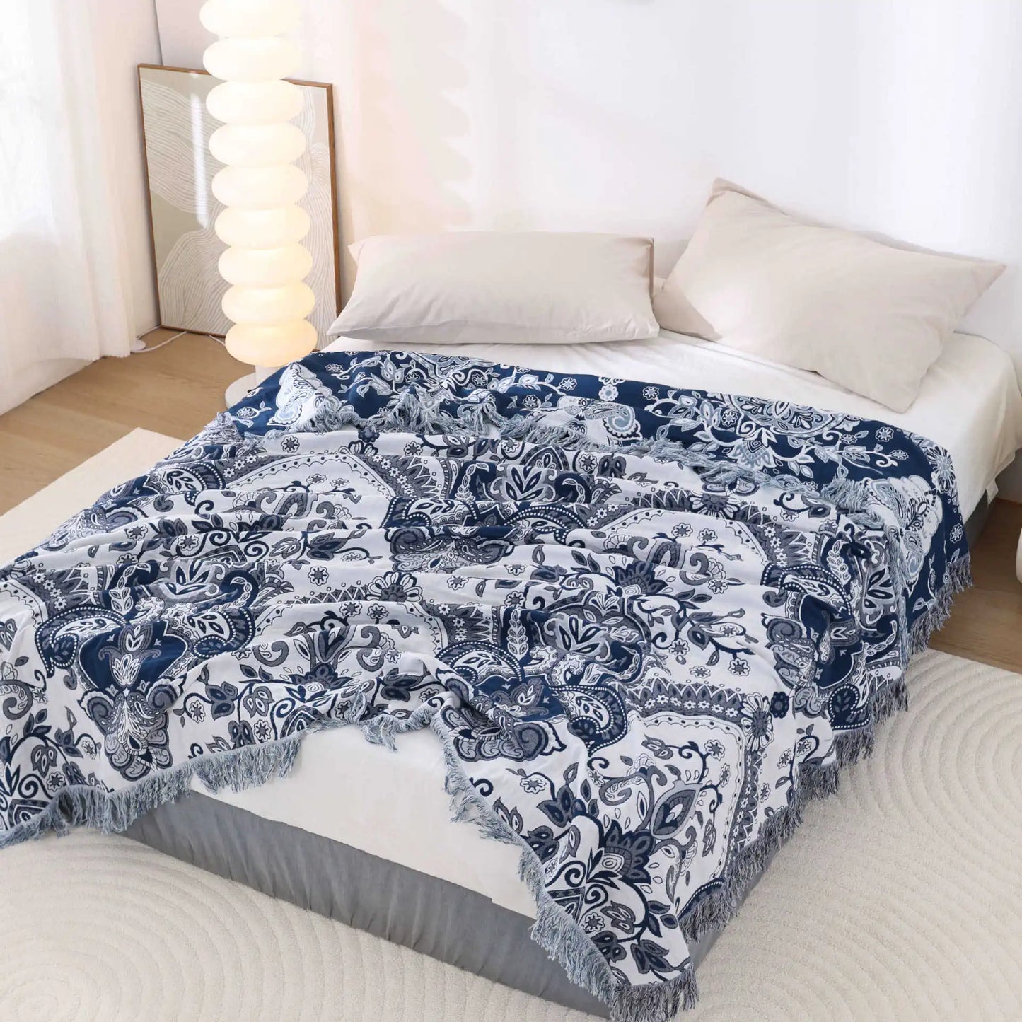 Summer Cotton Blanket and Throws Home Decoration Nap Blanket Bedspread on the Bed Cooling Quilt Large Bed Cover Boho Sofa Towel