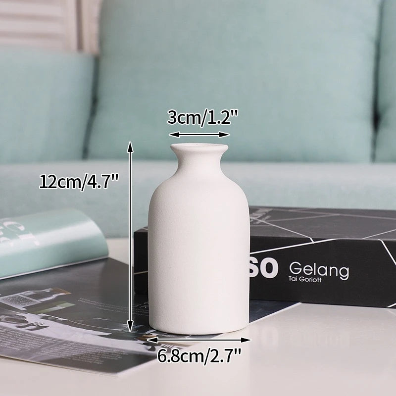 Ceramic Flower Vase Retro Table Decorative Vase Dried Flower Arrangement Pot Home Wedding Gifts Aesthetic Vase Desktop Ornament